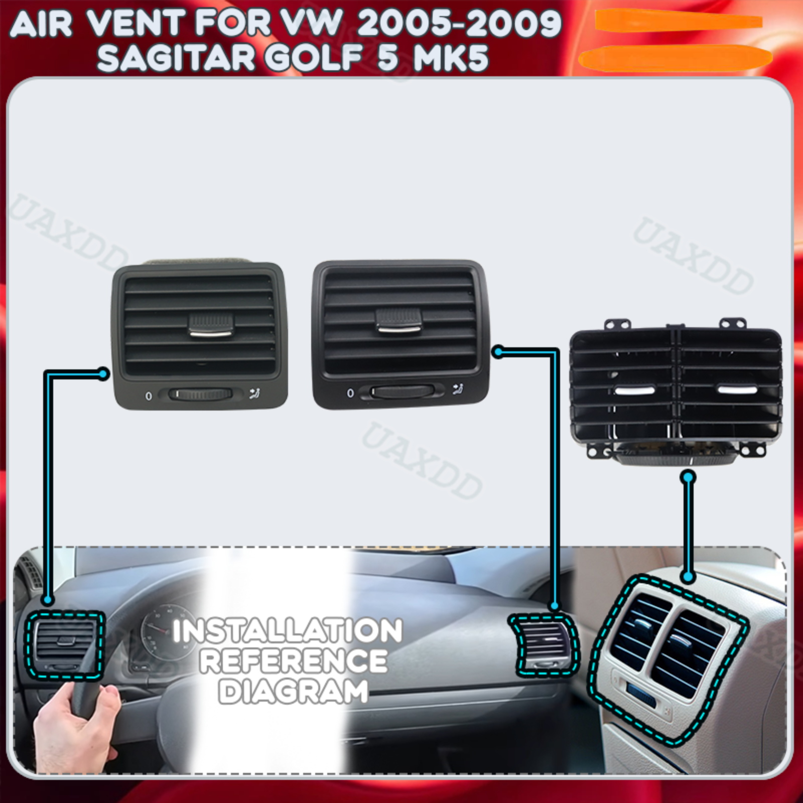Golf Equipment Outlet - Ventilasi AC Mobil untuk VW 2005-2009