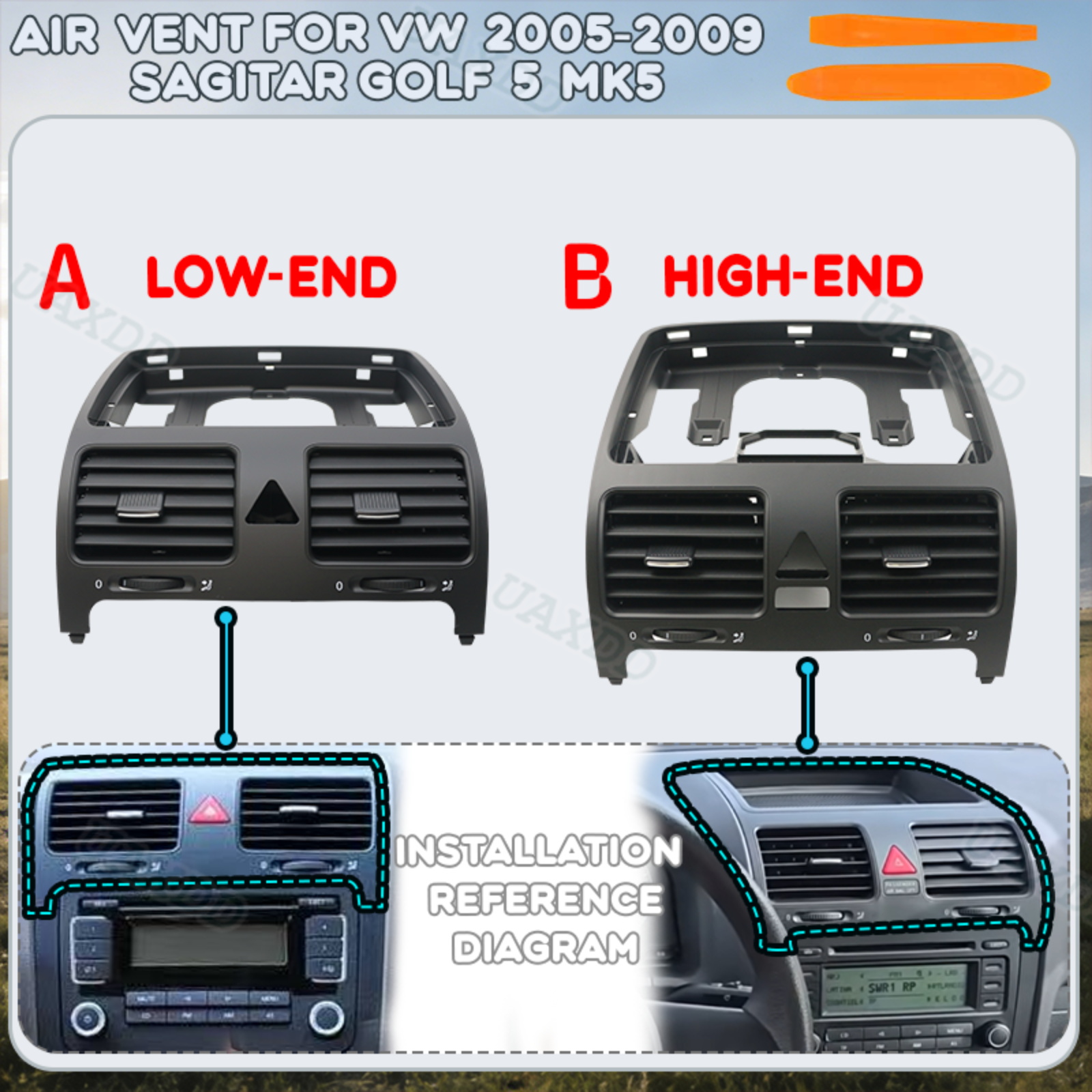 Golf Equipment Outlet - Peralatan Ventilasi Kit Nosel Ventilasi Grille