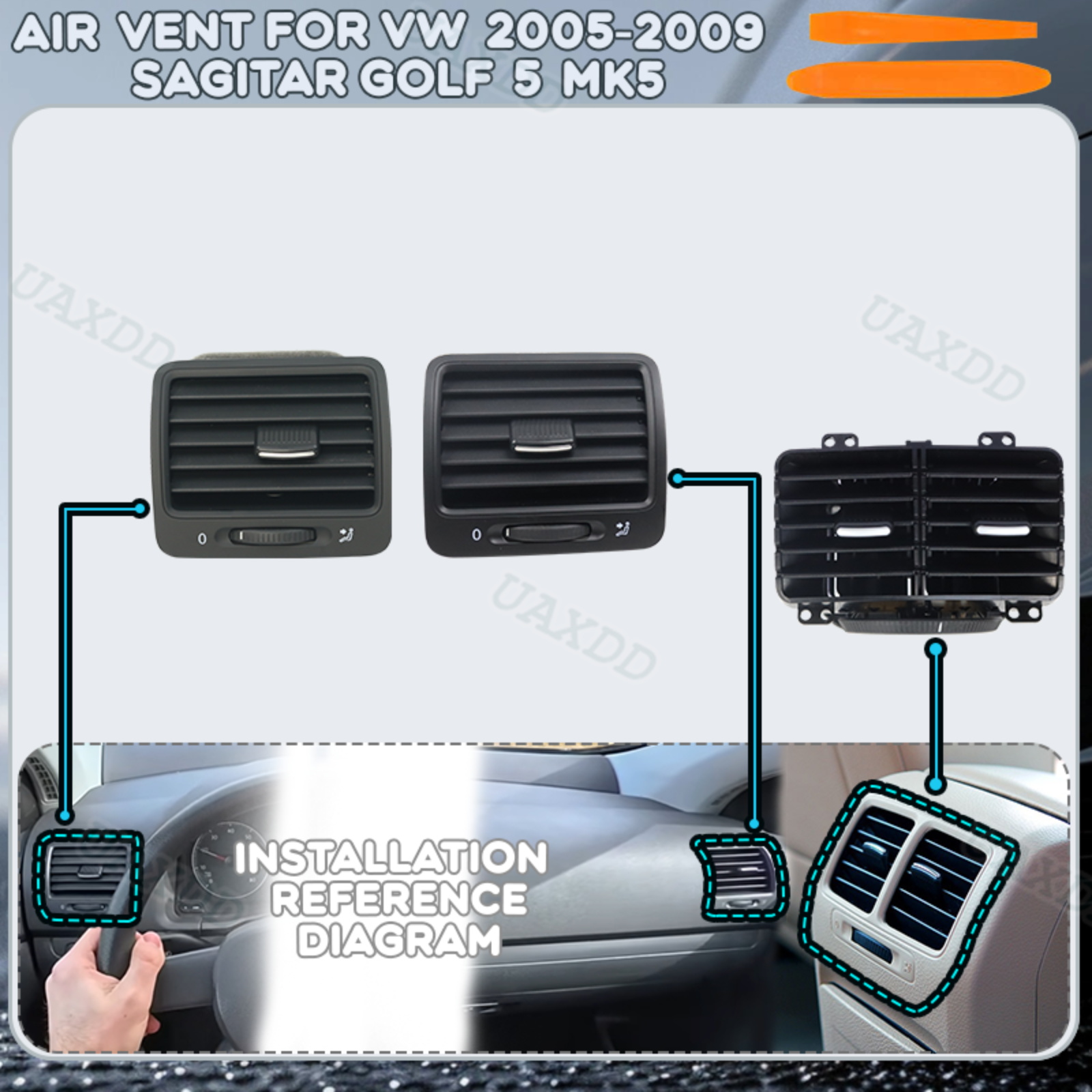 Ventilasi AC Mobil Untuk VW 20 - Golf Equipment Outlet ulasan dan harga